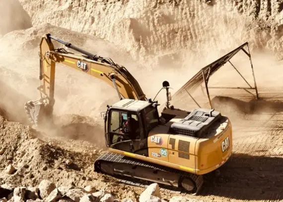 EXCAVADORA SOBRE ORUGAS